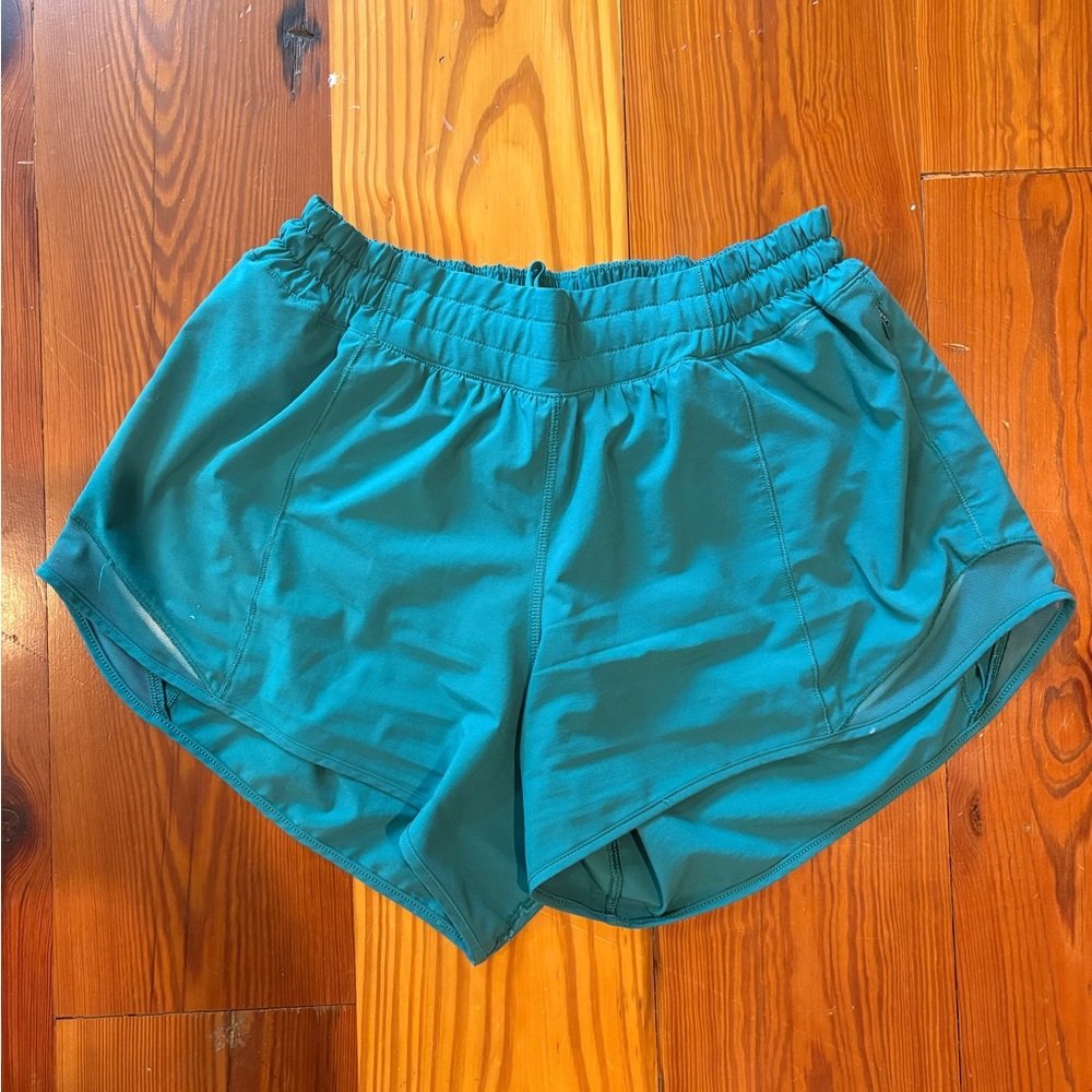lululemon athletica Blue Athletic Shorts Moisture-Wicking Performance